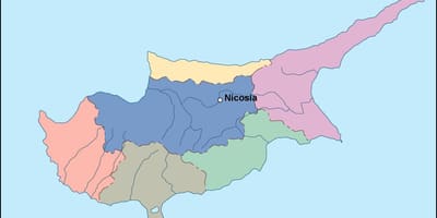 Mapa de Chipre vetor