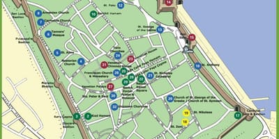 Mapa de famagusta, Chipre do norte