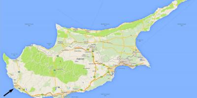 Mapa de pafos, Chipre